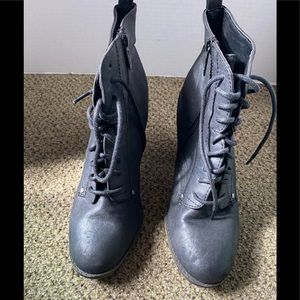 Black heeled boots size 8.5